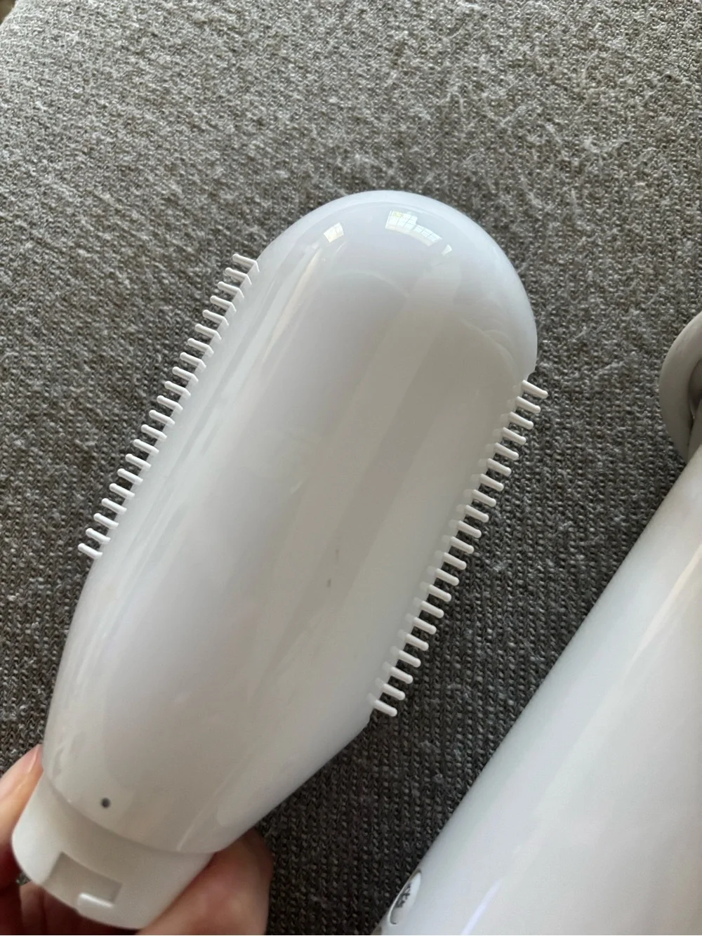 T3 Dual-Head Hot Air Styling Brush in White with Rose Gold Trim
